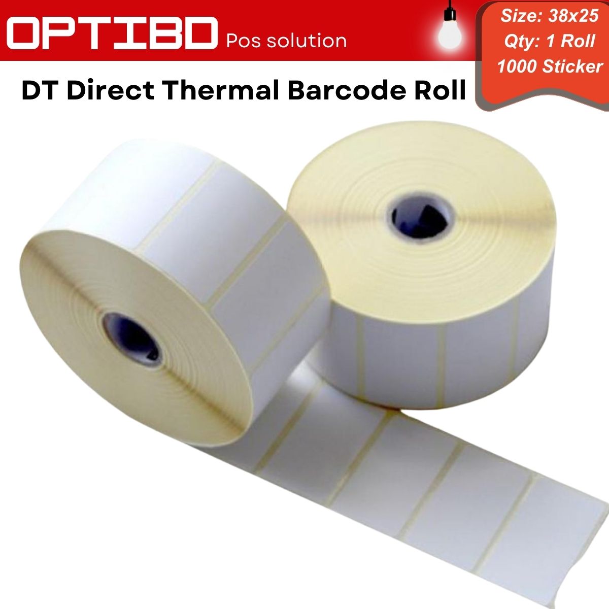 Barcode Sticker Label Sticker DT 38×25
